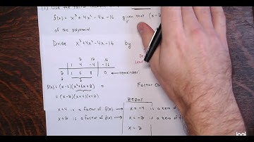 Using the Factor Theorem to Solve a Polynomial Equation