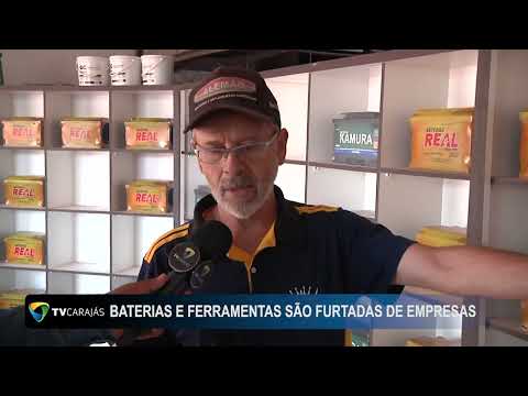 Baterias e ferramentas são furtadas de empresas