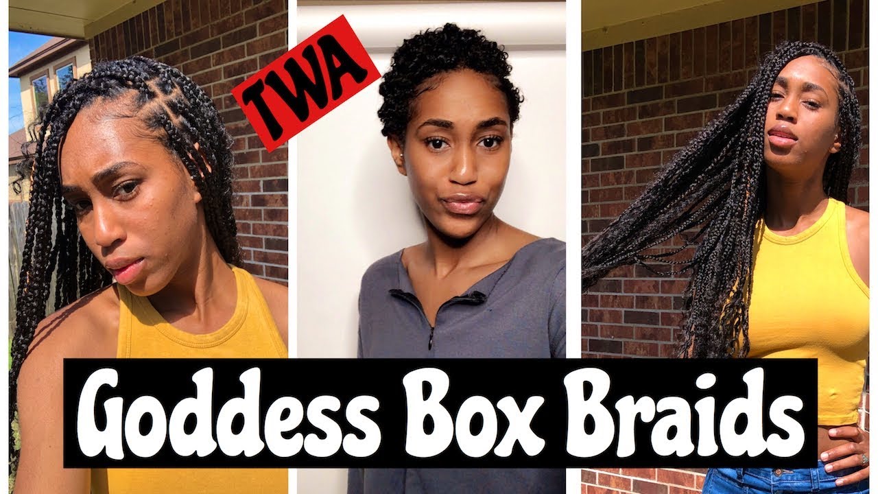 Goddess Braids For Short Twa 2 Inch Natural Hair Youtube