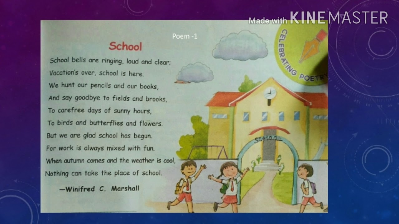 Class3/English Main Course / Poem1/School/Notebook Work