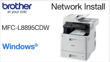 Installing MFCL8895CDW on a wired network - Windows