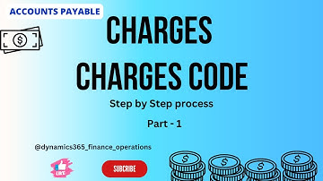 Charges  and Charges  code in D365