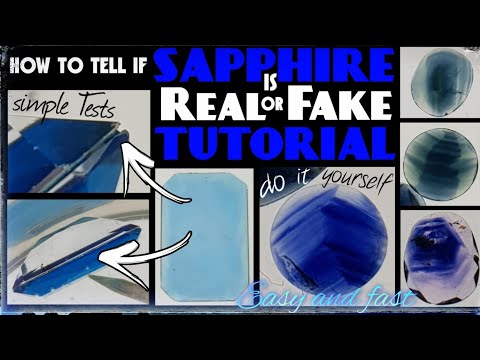 How to tell if Sapphire is Real or Fake 🤔 DIY Tutorial 😁 Easy Gem Test 💎