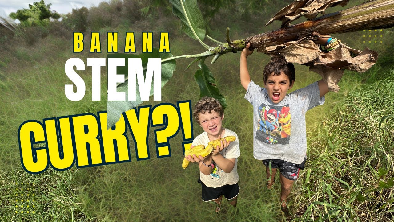 Trying Banana Stem Curry for the First Time in Fiji_VLOG 207