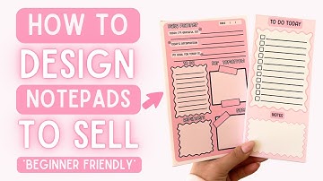 How to Design Notepads to Sell | DIY Notepad Design Tutorial for Beginners Using Picsart