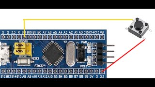 STM32 кнопка без внешнего резистора🖱🖲🕹☀️☀️☀️☀️☀️☀️ Экспедиция13