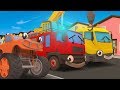 Wheels On The Bus (Trucks) Song | Nursery Rhymes And Kids Songs | Gecko's Garage | Trucks For Kids