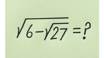 Nice Radical Simplification | Radical Problem for competitive exams | Math Olympiad 