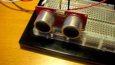 Arduino With Sonic Range Finder and LCD