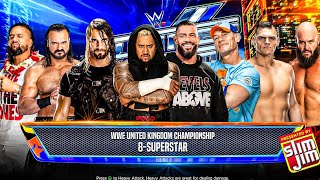 WWE 2K24  8 Man Superstar Match | United Kingdom Championship | Summerslam | Gameplay