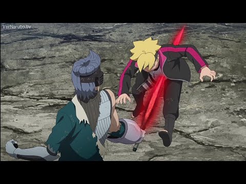 Equipo 7 vs Ao - La revancha pelea completa boruto capitulo 186 sub español