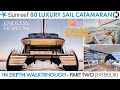 Walkthrough of Sunreef 80 Sailing Catamaran "Endless Horizon" Best in Show MBS 2020 Part 2 Exterior