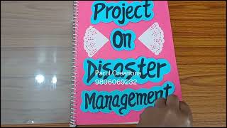 Project on Disaster Management Class 9th / Social Science Project on Disaster Management Class 9