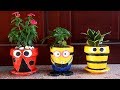 Project Small With Cement | DIY Beautiful and Cute Flower Pots | Craft For Garden