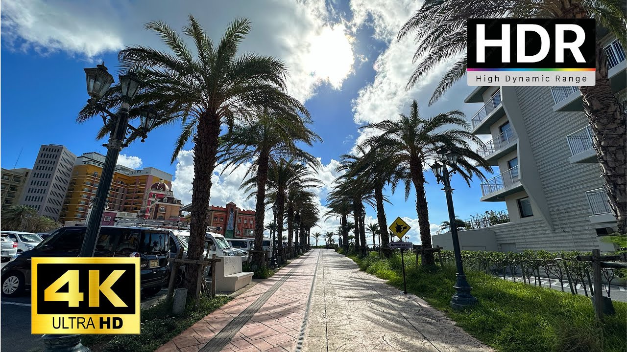 【4K HDR】Morning Walk in Chatan, Okinawa (北谷 沖縄)