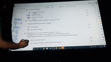 Statistics Past Papers Part 2