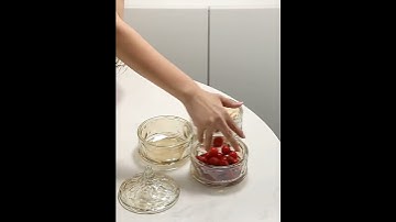 HÀNG CAO CẤP Thố thủy tinh pha lê nhiều tầng đựng mứt, kẹo, hạt dưa, lọ thủy tinh đựng hạt khô Hoa v