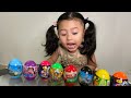 Opening Surprise Egg Toys Fun With Dina |Learn Colour| Kids Toys And Games Vlog