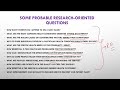 Formulation of Research Questions: Healthcare Sector Case Study
