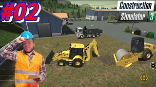 VIDA DE OPERADOR #02 / NIVELANDO E COMPACTANDO TERRENO / CONSTRUCTION SIMULATOR  3