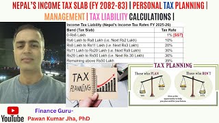 316. Nepal’s Income Tax Slab (FY 2082-83) | Personal Tax Planning | Tax Liability Calculations |