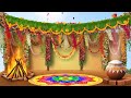 LED Pongal background VIDEO|sankranthi background VIDEO|4K
