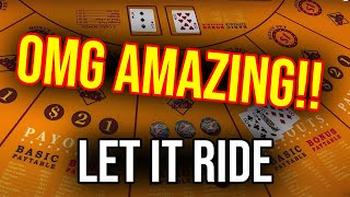 MORE AMAZING LUCK ON LET IT RIDE POKER!! @renotahoe #ad