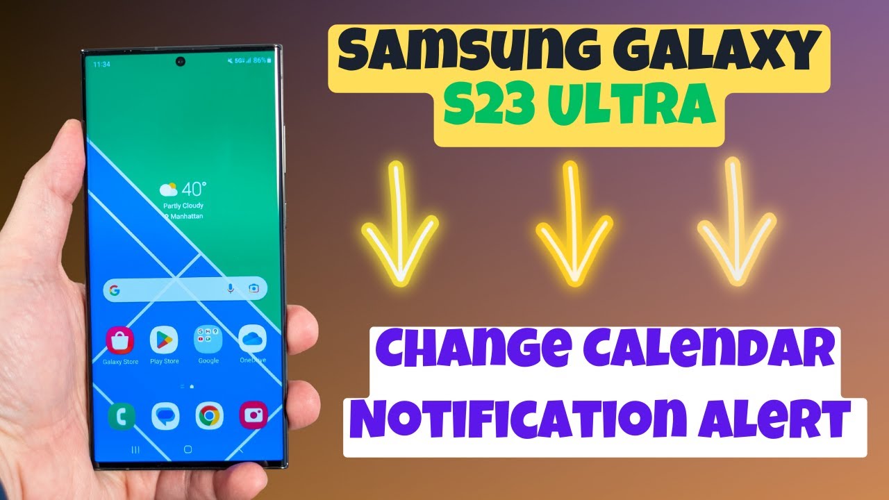 How to Change Calendar Notification Alert Sound Samsung Galaxy S23