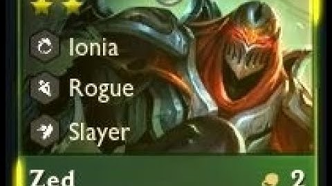 6 Slayers with 3 Ionia and 3 star Zed Carry.