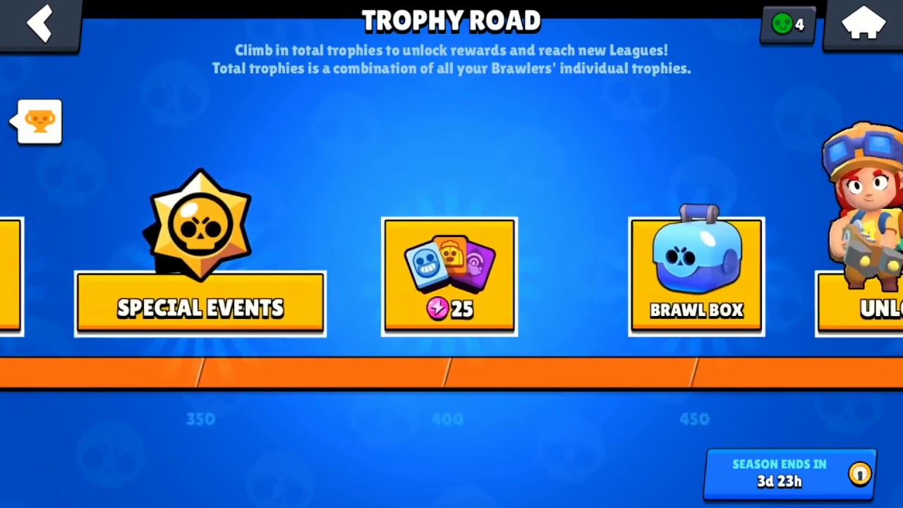  Brawl  stars  gameplay walkthrough TROPHY  ROAD Rewards 