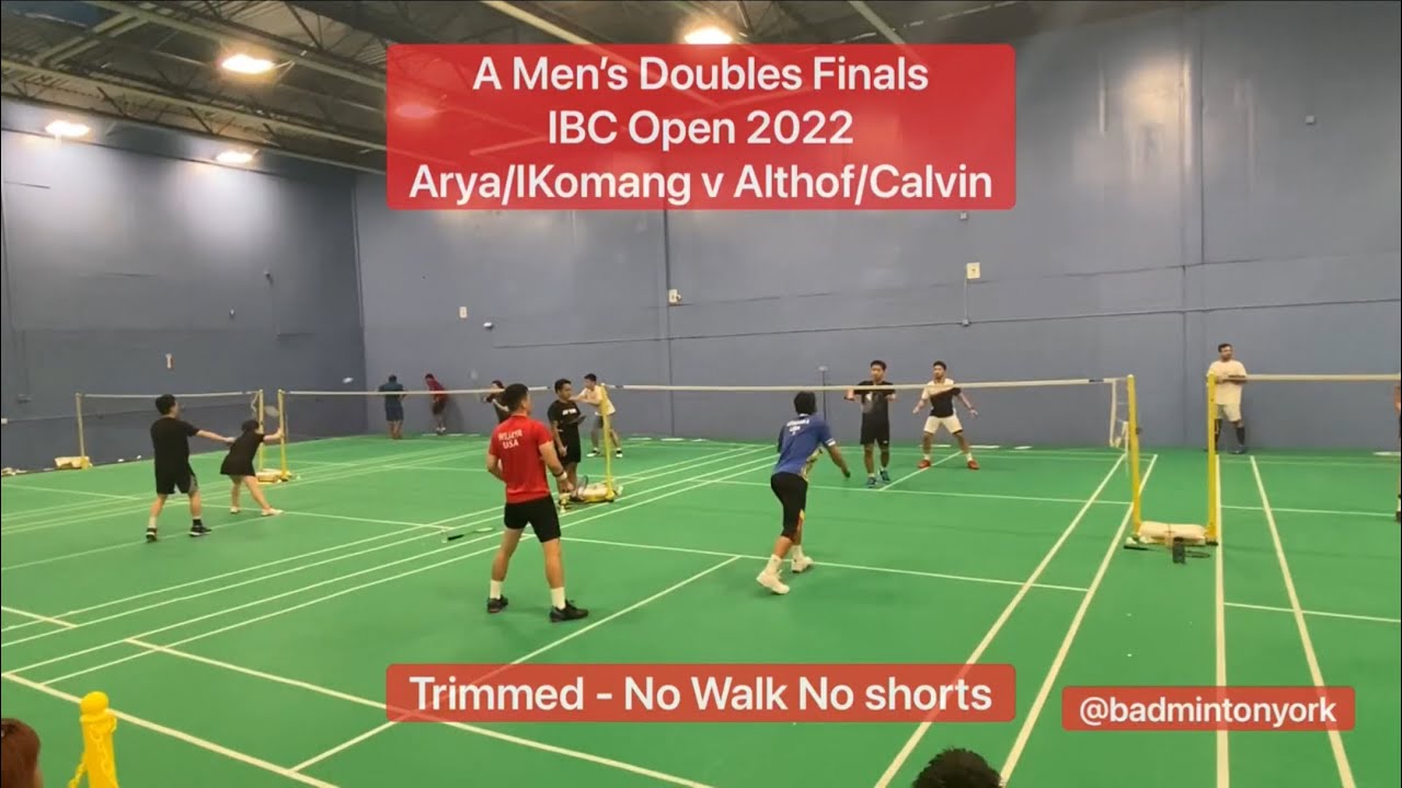 IBC Open 2022 A Mens Doubles Final