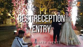 BEST MARRIAGE ENTRY| SANGEET SANDIYA|RECEPTION ENTRY|UNIQUE  BRIDE AND GROOM ENTRY|KUSH BANKER EVENT