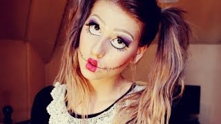 HALLOWEEN DOLL MAKE UP TUTORIAL. | Hannah Leigh