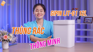 Thùng rác tự động thông minh GIPIN LJT-01 12L - tự động đóng mở nắp