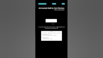 🛒 Animated Add to Cart Button Using JavaScript | E-commerce UI #shorts #webdevelopment #coding #css