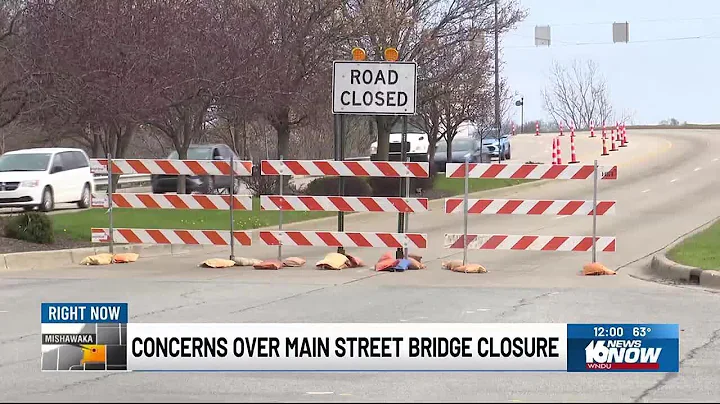 Northbound lanes on Main Street Bridge over Indiana Toll Road closed