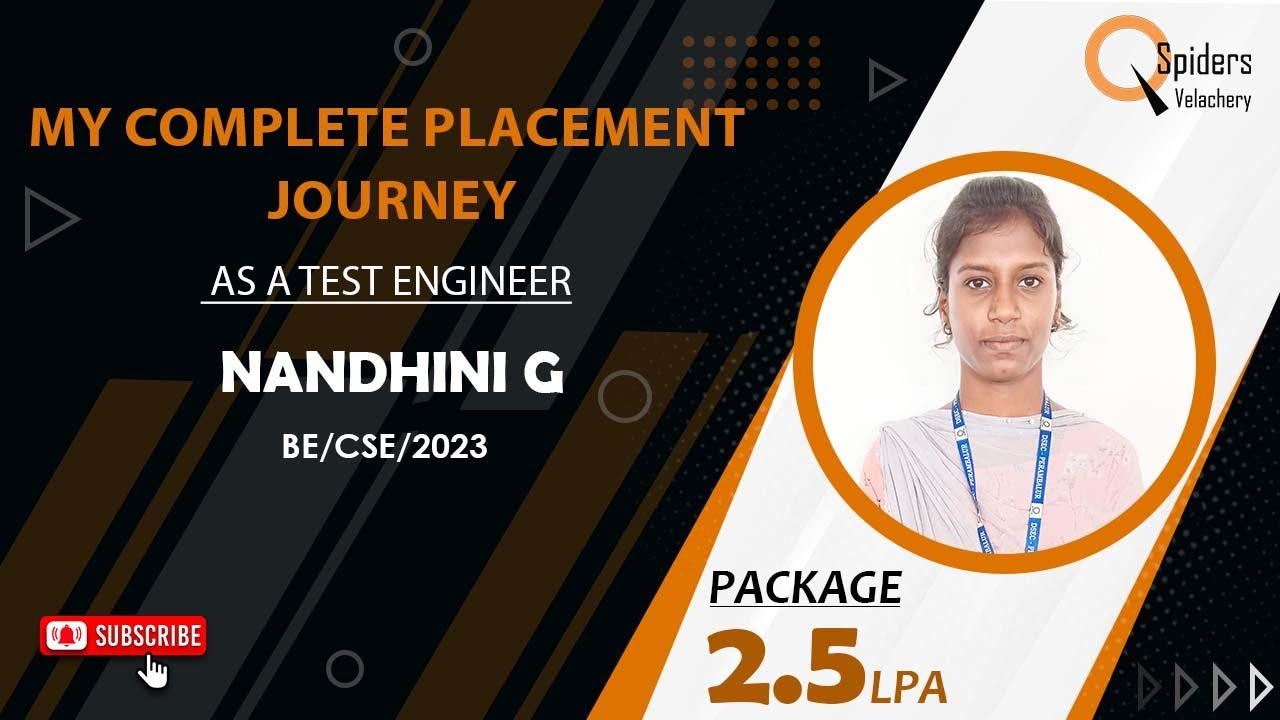 Student Placement Journey as Test Engineer | QSpiders | Velachery ...