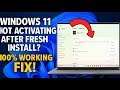 How to Activate Windows 11 on New SSD (OEM Key Not Detected Fix) After Fresh Install