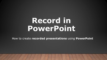 Record in PowerPoint