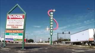 Amazing original 1950s “mid-century modern” sign at Northgate Mall, Aurora IL