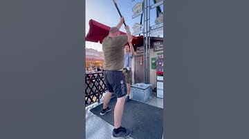 He Refused to Quit 😂 #shortsfeed #strongman #challenge #viralshorts