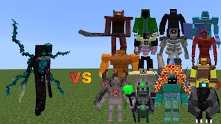 Sculk EnderMan vs World of Bosses Part 1 | Minecraft Java | Mob Battle
