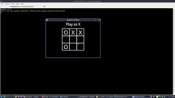 CS50AI 2020 project 0b Tic Tac Toe - gameplay