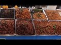 Taste test of all the bugs at a thailand market taste testing thai snacks  street food