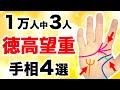 【手相】人を救って夢を叶える！徳高望重手相４選【太陽覇王線】