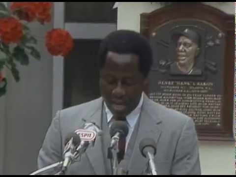 Hank Aaron 1982 Hall of Fame Induction Speech 
