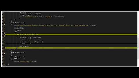 C++ iç içe döngüler