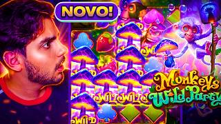 🔴MONKEYS WILD PARTY: O NOVO SLOT DA PG QUE TÁ BIZARRO!! 🐒🔴