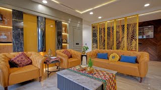 4 BHK Luxurious Apartment Interior Work @ Status Icon in Zundal, Ahmedabad | Design to Execution
