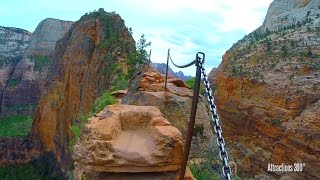 Angel's Landing - Scariest Hike in America? Steep Drop off - Zion National Park, Utah